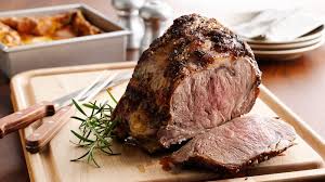 beef rib roast with yorkshire pudding