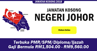 The kluang municipal board were upgraded to the kluang municipal council in 1957, northern kluang district council in 1977 and further declared as kluang municipal council in 8th may 2001. Jawatan Kosong Di Negeri Johor Terbuka Pmr Spm Diploma Ijazah