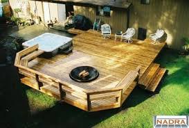 Deck designs with hot tub and fire pit. Pin By Loreto Gonzalez Gil On Farm Fresh Ideas Hot Tub Backyard Hot Tub Deck Deck Fire Pit
