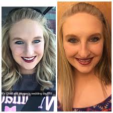 Hair transformation with curtain bangs