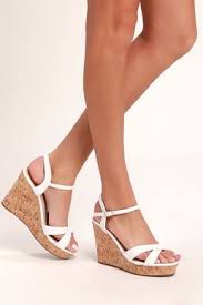Black And White Wedges Sandals White And Black Wedges Wedge Sandals Platform Wedge Sandals White Wedge Sandals White Wedge Heels Trendy High Heels