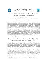 58%(19)58% found this document useful (19 votes). Pdf The Use Of Outdoor Study Methods In Physics Kinematics Learning A Classroom Action Research