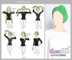 طريقة لفة التربون بالصور طريقة عمل تربون للشعر طريقة لف التربون بالطرحة الشيفون بندانه للمحجبات Head Scarf Styles Hair Wrap Scarf Hijab Style Tutorial