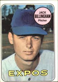 Cincinnati Reds Montreal Expos Jack Billingham signed autograph 1969 Topps  card-