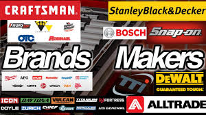 What makes a tool brand stand out is a mix of quality, innovative features, and how well that quality and those features do the job at hand. Tool Brands Who Makes What Tools And Who Owns What Tool Company Youtube