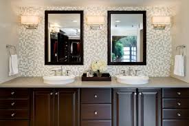 Oceanside Glass Backsplash And Caesarstone Pebble Countertops Bathroom Vanity Decor Master Bathroom Vanity Bathroom Tile Designs