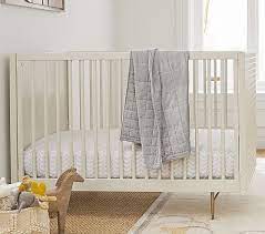 West Elm X Pbk Audrey Convertible Crib Pottery Barn Crib Cribs Modern Crib
