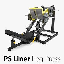 Technogym Plate Loaded Liner Leg Press 3d Model Ad Loaded Plate Technogym Liner Leg Press Liner Technogym