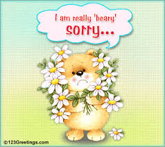 Flower gif sorry on the shut keywords. I M Beary Sorry Sorry Images Sorry Cards Sorry Quotes For Friend