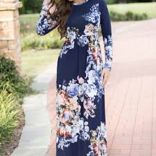 Graceful Floral Maxi Dress