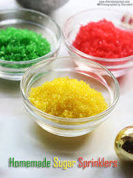How to make colored sugar sprinkles at home? How To Make Sugar Sprinkles At Home Homemade Colored Sugar Sprinkles Sharmis Passions