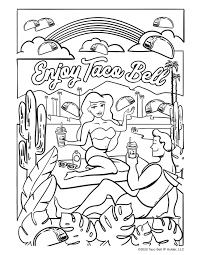 Plus, it's an easy way to celebrate each season or special holidays. Taco Bell Coloring Pages You Didn T Know You Needed