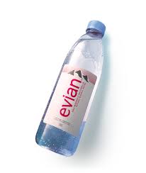 ** compared, per litre of water, to a 1.5l evian® bottle (3.33 x 1.5l evian®. Germany Evian