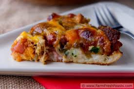 Cut 8 slices of pizza into squares or strips. Farm Fresh Feasts Deep Dish Thanksgiving Leftovers Pizza