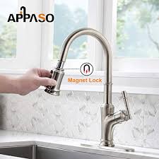 appaso pull down kitchen faucet with