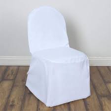 White Polyester Banquet Chair Covers In 2021 Slipcovers For Chairs Chair Covers Party Folding Chair Covers