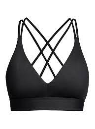 Women's ua seamless low long heather sports bra. Braid Sports Bra Black