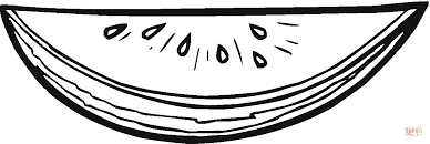 watermelon slice coloring page free printable pages coloriage splatoon
