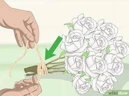 If you want to transport your flowers in the european fashion, cut a piece of cellophane and double it up. 3 Ways To Preserve A Bouquet Wikihow