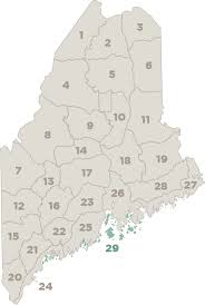 This map shows maine's 16 counties. John Glowa Shooting Moose In A Barrel Maine S So Called Facebook