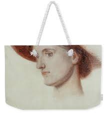 Study Of The Artist's Wife Edith Shower Curtain by William Holman Hunt