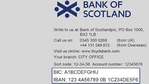 The international bank account number (iban) is a new standardized international format for your bank account number. Find Your Iban And Bic Help Support Bank Of Scotland Business