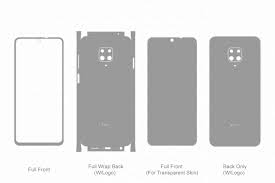 Xiaomi Poco M2 Pro Skin Template Vector ...