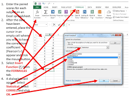 using excel to calculate and graph correlation data