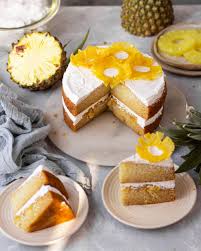 Eggless Pineapple Cake