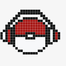Fortnite pixel art ???pixel art fornite : Pokeball Pixel Art Grid