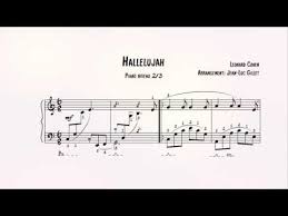 Hallelujah Piano Sheet Music Partition Piano Youtube