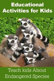 Activities For Kids To Teach About Endangered Species Endangered Species Activities Endangered Animals Project Endangered Animals Lessons