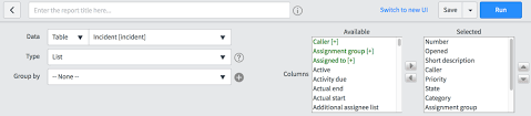 create a pie report in the report builder servicenow docs