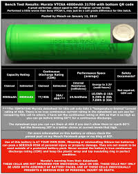 Mooch 39 s recommended batteries fasttech mobile. Mooch Bench Test Results Murata Vtc6a 4000mah 21700 Facebook