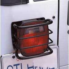 Rampage 8660 Euro Tail Light Guards Black Pair Jeep