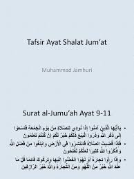 Shalat dan khotbah jum'at adalah bagian dari zikir, karena itulah sehingga ayat diatas menggunakan kata. Surat Ul Jummah