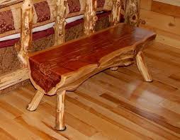 4 Ft Log Bench Rustic Red Cedar Hancrafted Log Furniture Best Prices Anywhere Rustic Log Furniture Rustic Patio Furniture Log Furniture