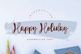 Happy Holiday Font Download Font Fonts Typography Typeface Webdesign In 2020 Holiday Fonts Happy Holidays Timeless Font