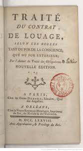 Check spelling or type a new query. Traite Du Contrat De Louage Selon Les Regles Tant Du For De La Conscience Que Du For Exterieur Par L Auteur Du Traite Des Obligations Nouvelle Edition Gallica