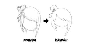 How To Draw Kawaii Hairstyles And Adapt Manga Hairstyles Kawaii chibi eyes ｏ anime girls.