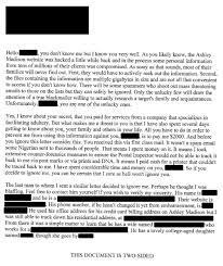 It works in the same way as the blackmail format, since it involves blackmail. Here S What An Ashley Madison Blackmail Letter Looks Like Graham Cluley