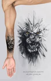Artstation Glaslowe Anastasiya Smith Dovme Wolf Tattoo Design Dovme Modelleri