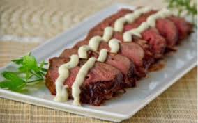 Remove from oven and let cool in marinade. Oven Roasted Tender Medallions With Rosemary Horseradish Mayo Beef Kabob Recipes Beef Recipes Horseradish Mayo