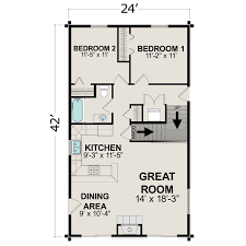 27x36 feet house plan that contain two bed with attach bath, open kitchen , t.v lounge ,dinning area , car garage and back all bed room are well ventilated and beautiful window displays more attractive house plan.this is the best setting in 1000square feet (3.5 marla ) 27x36. Popular Concept 25 Small House Plans Under 600 Sq Ft