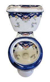 Mexican Talavera Toilet Set Claridad Terra Artesana Victorian Toilet Cool Toilets Toilet