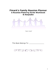 Maybe you would like to learn more about one of these? Word Doc Family Reunion Planner