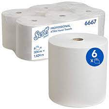 Scott Papierhandtuchrollen Für Spender, Airflex*-Technologie, 1-Lagig, 6 X  304 M, Weiß, 6667 : Amazon.de: Gewerbe, Industrie & Wissenschaft