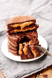 Vegan Salted Caramel Chocolate Pancakes Rezepte Rezept Fur Pancakes Glutenfreie Rezepte