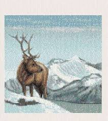 Favorite add to alaska cross stitch, northern light cross stitch,hoop cross stitch, modern pattern pattern, night, finland, embroidery art, #145 zephyrmood. Elk Cross Stitch Pattern By Crosstitch Com Crosstitch Com