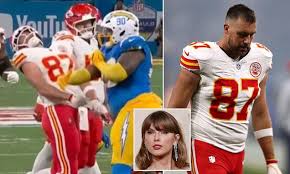 Chargers giant Teair Tart brutally mocks Travis Kelce as Taylor Swift fans  fume at slap on Chiefs star | Daily Mail Online